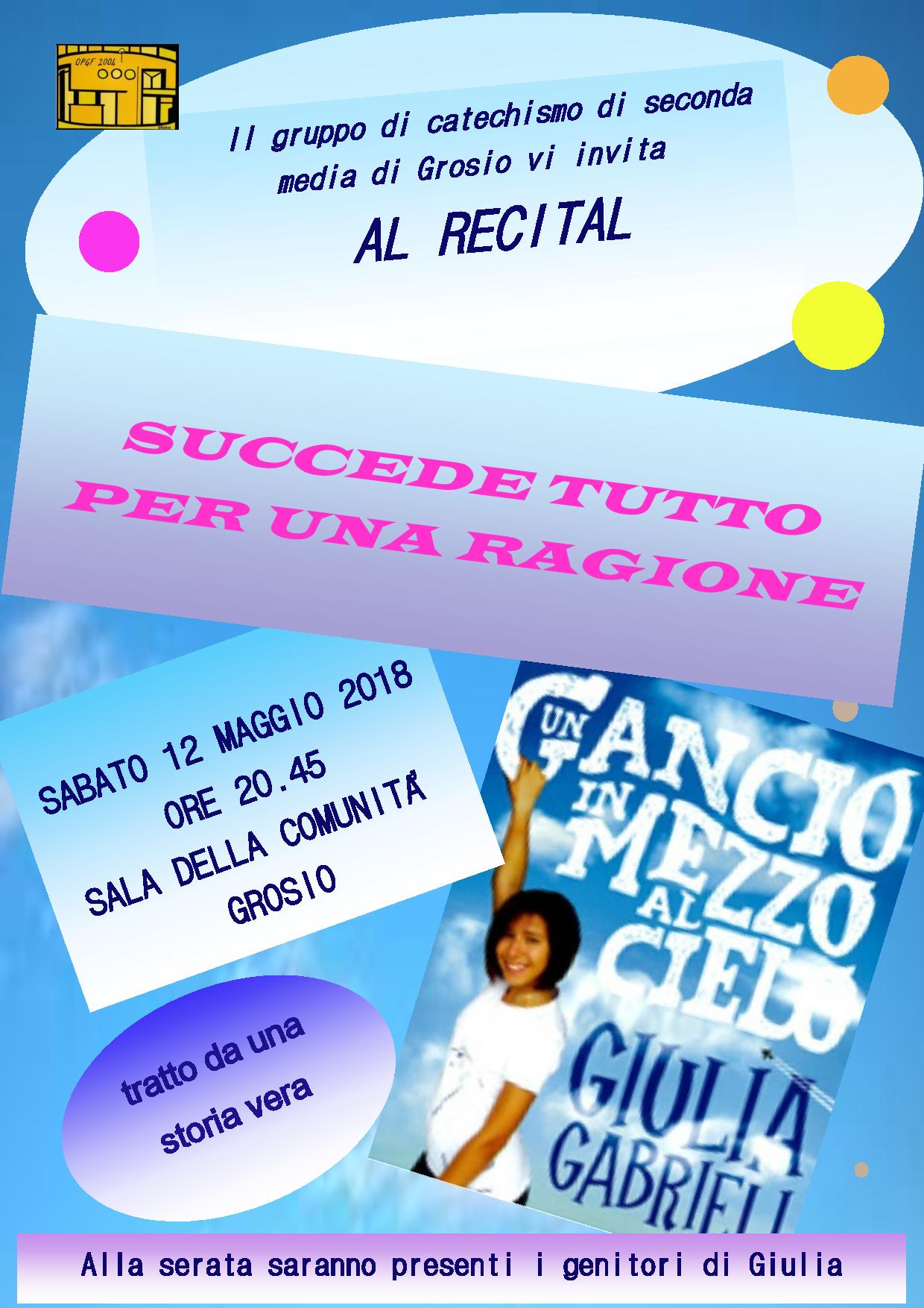 Giulia Gabrieli in un recital dei nostri ragazzi